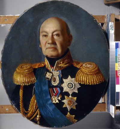 Arszenyij Andrejevics Zakrevszkij (Arseni Andreyevich Zakrevski) comte portréja (1783-1865). Peinture de Sergey (Sergej, Serguei) Konstantinovich Zaryanko (Zarianko) (1818-1870), huile sur toile, apres 1848. Art russe 19e siecle, classicisme. állam kontra  alkotó: Sergey Konstantinovich Zaryanko