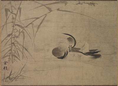 Mandarin kacsa, 1500-as évek. alkotó: Sesson Shkei