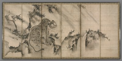 Tigris, 1500-as évek. alkotó: Sesson Shkei