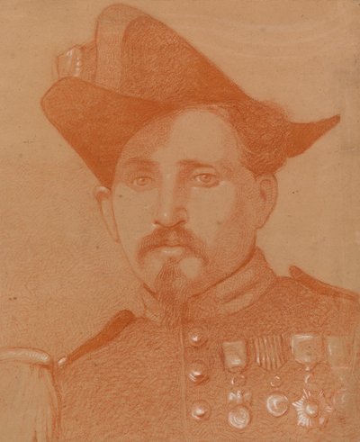 Egy olasz katona portréja alkotó: Severin Falkman