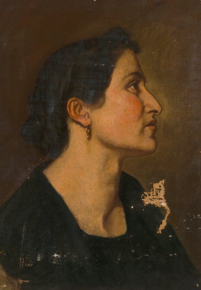 Nő profilban alkotó: Severin Falkman