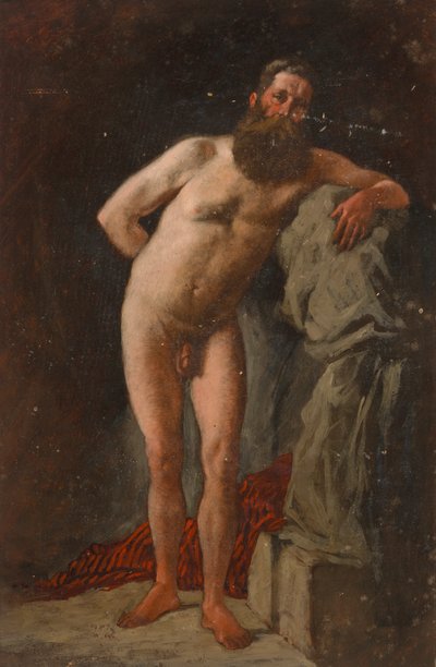 Szakállas meztelen alkotó: Severin Falkman
