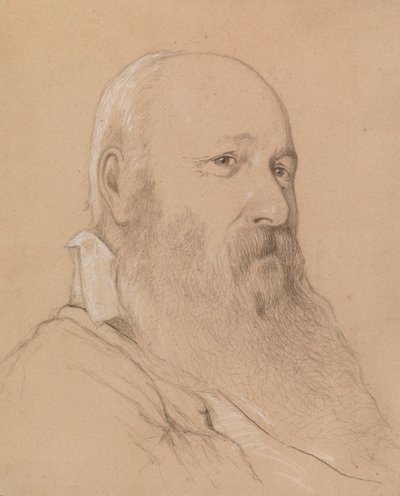 Egy szakállas férfi portréja alkotó: Severin Falkman