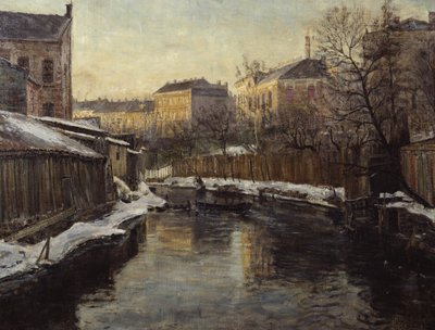 Akerselvából (olaj, vászon) alkotó: Severin Grande