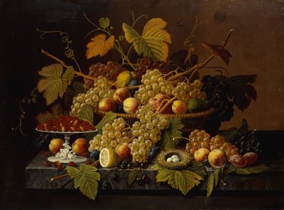 Csendélet gyümölccsel, 1854 alkotó: Severin Roesen