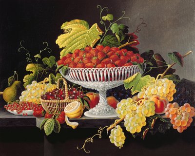 Csendélet eperrel (olaj, vászon) alkotó: Severin Roesen