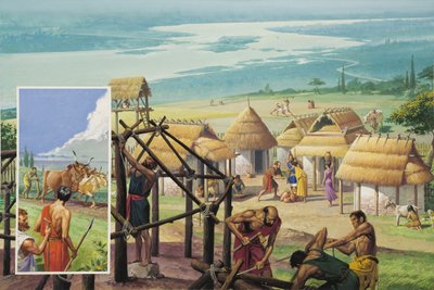 Róma alapítása (gouache, papír) alkotó: Severino Baraldi