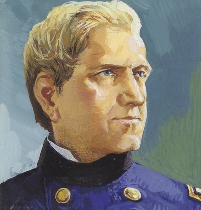 Edward Canby tábornok (gouache, papír) alkotó: Severino Baraldi