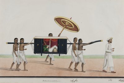 Thomas Holroyd olvas palánkjában, 1835 körül alkotó: Shaik Muhammad Amir of Karraya