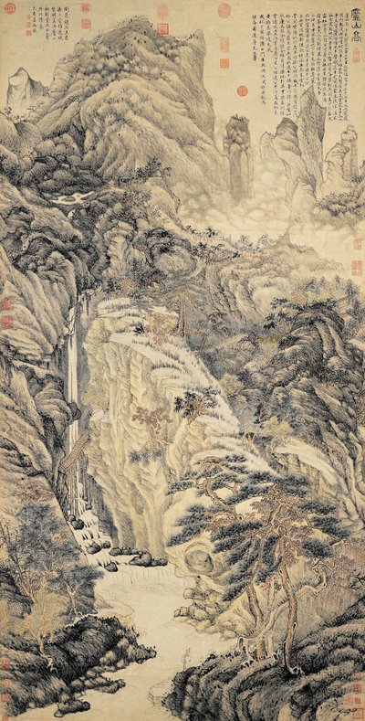 Magas Mount Lu 廬山高 alkotó: Shen Zhou