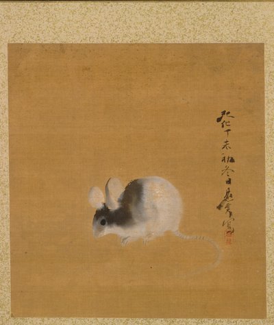 Egér a tiszteletreméltó Zeshin festményeiből alkotó: Shibata Zeshin