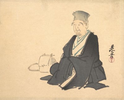 Riqué portréja, kb. 1875., c. 1875. alkotó: Shibata Zeshin