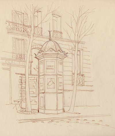 Reklámoszlop, Párizs, Franciaország, 1951. alkotó: Shirley Markham