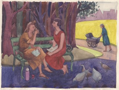 "Incidens a parkban", 1952. alkotó: Shirley Markham