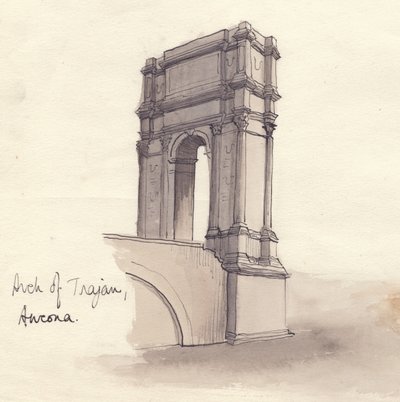 "Traianus íve, Ancona", 1951. alkotó: Shirley Markham