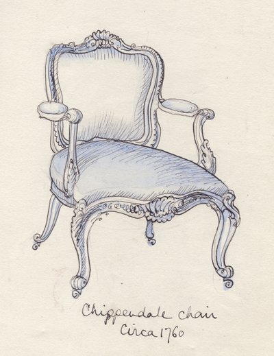 "Chippendale szék", 1950. alkotó: Shirley Markham