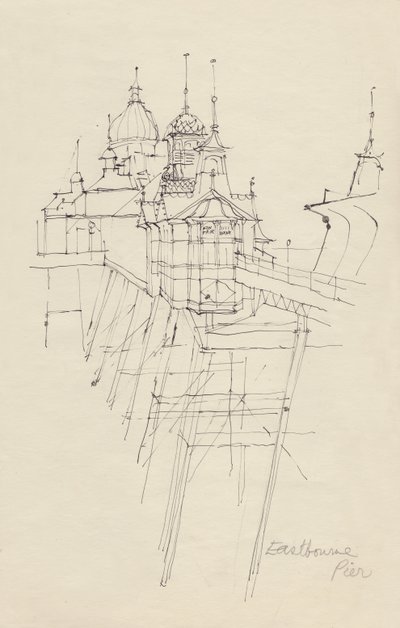 „Eastbourne Pier”, 1950. alkotó: Shirley Markham