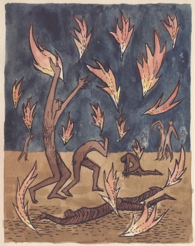 Zuhanó lángok, 1951. alkotó: Shirley Markham