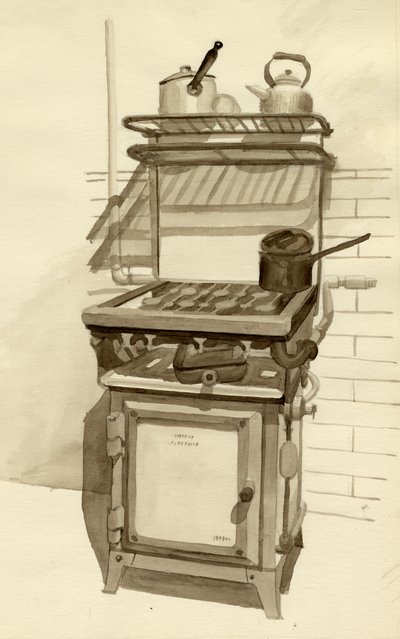 Gáztűzhely, 1951. alkotó: Shirley Markham