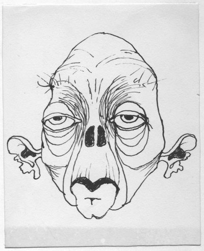 Groteszk arc, 1952. alkotó: Shirley Markham