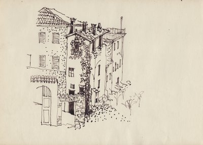 Ház manzárdtetővel, Olaszország, 1950. alkotó: Shirley Markham