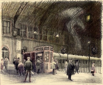 Vasútállomás, 1951. alkotó: Shirley Markham
