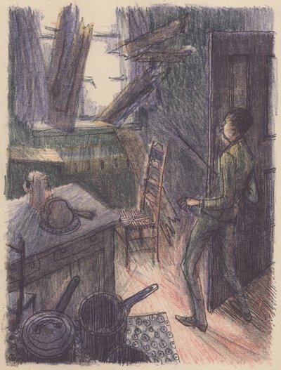 Jelenet a Láthatatlan ember: betörő ablakból, 1953. alkotó: Shirley Markham