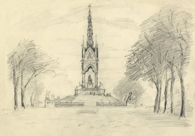 Albert Memorial, Kensington Gardens, London, 1950. alkotó: Shirley Markham