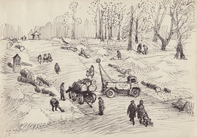 Fakivágás, 1950. alkotó: Shirley Markham