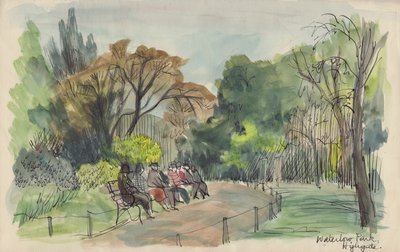 „Waterlow Park, Highgate”, 1950. alkotó: Shirley Markham