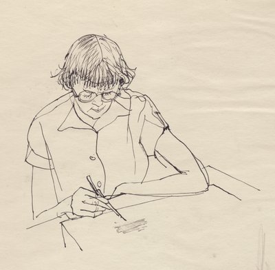 Női rajz, 1950. alkotó: Shirley Markham