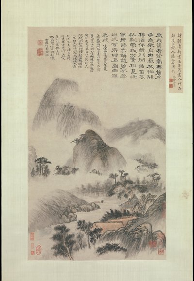 A Dupla Kilencedik Fesztiválon festett táj, 1705-ben. alkotó: Shitao