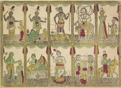 Das Avataras, Visnu tíz inkarnációja (verso) alkotó: Shri Gobinda Chandra Roy