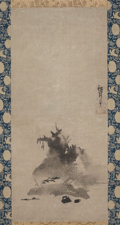 Haboku (Flung-ink) Táj alkotó: Shugetsu Tokan