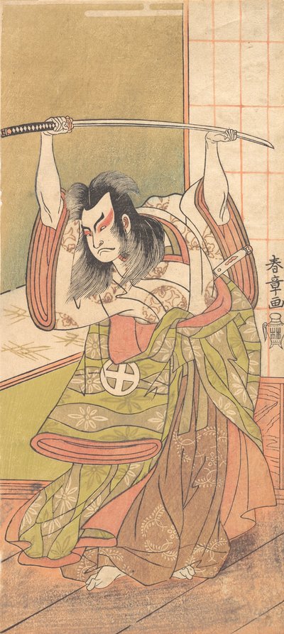 A harmadik Otani Hiroji, mint Daimyo az Engawán, kb. 1771. alkotó: Shunsho