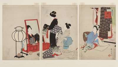 november, házasság (Sonojuichi Yomeiri) (színes fatömbnyomat) alkotó: Shuntei Miyagawa