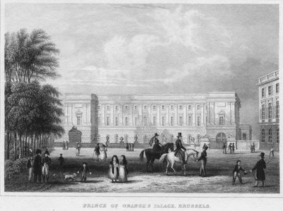 Narancsok hercegi palotája, Brüsszel, 1850 alkotó: Shury and Son