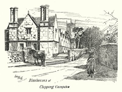 Almshouses at Chipping Campden (metszet) alkotó: Sidney Heath