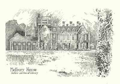 Dorset: Melbury House (litográfia) alkotó: Sidney Heath