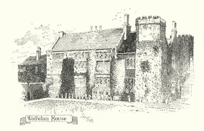 Dorset: Wolfeton House (litográfia) alkotó: Sidney Heath