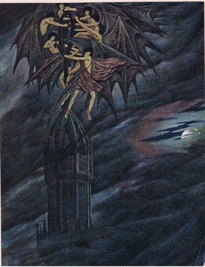Lucifer és angyalai siess! Siet! Ó ti szellemek, húzza ki állomásáról a vaskos nehéz keresztet alkotó: Sidney Meteyard