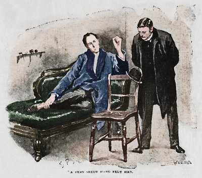Egy nagyon romlott kemény filckalap, 1892 alkotó: Sidney Paget