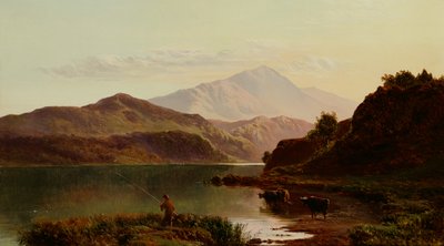 Horgászat a tavon (olaj) alkotó: Sidney Richard Percy