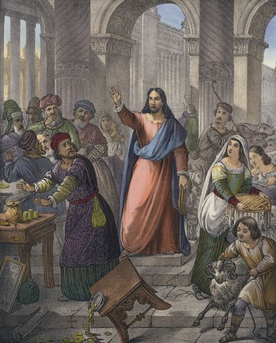 Krisztus megtisztítja a templomot alkotó: Siegfried Detler Bendixen