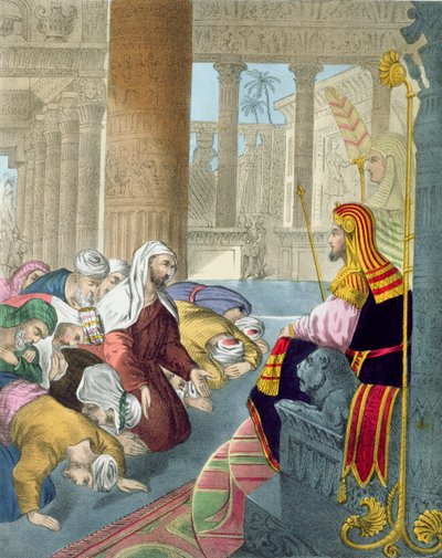 József fogadja testvérei hódolatát, Edward Gover által nyomtatott bibliából, 1870-es évek alkotó: Siegfried Detler Bendixen