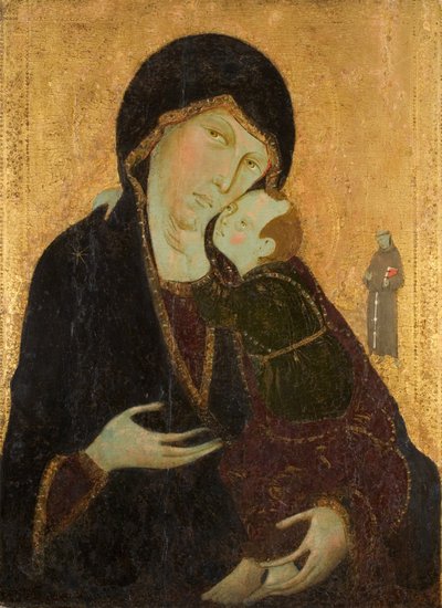 Madonna és gyermeke Szent Ferenccel, 1285 körül (tempera a panelen) alkotó: Sienese School
