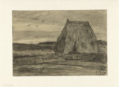 Táj kunyhóval alkotó: Sientje Mesdag van Houten
