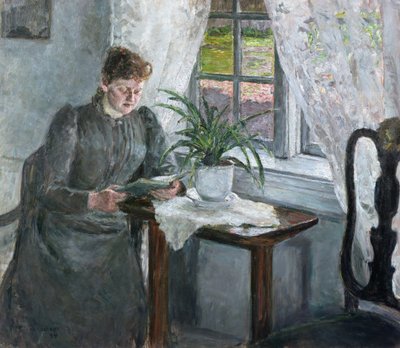 Belső nő olvasó alkotó: Signe Scheel