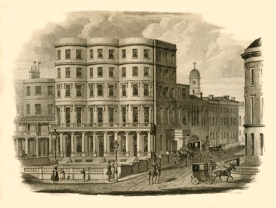 "Bristol Hotel, Marine Parade, Brighton", 1835. alkotó: Silvester and Co