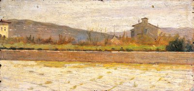 Modigliana tája, Silvestro Lega (1826-1895) alkotó: Silvestro Lega